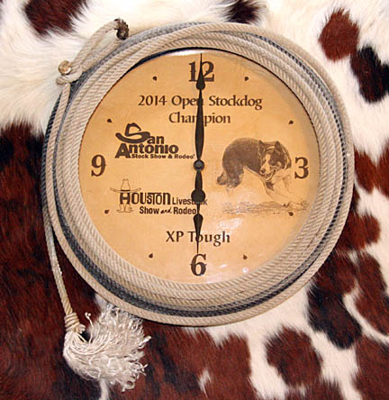 leather clock